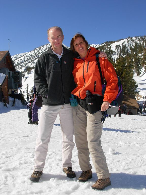 Jay and Kathy M on Mt Baldy